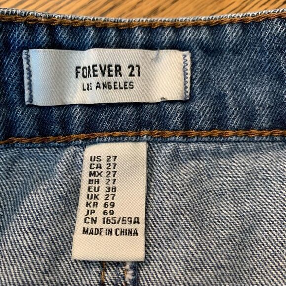 Forever 21  Micro Mini Denim Skirt size Small - Picture 3 of 3